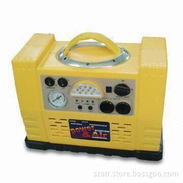 Portable Power Station with Air Compressor and Built-in 12V, 17Ah Lead Acid Battery